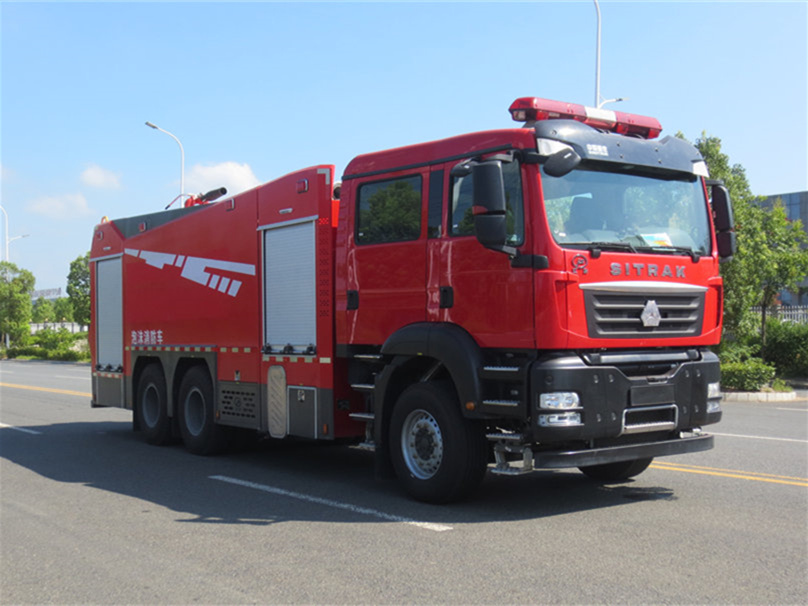 豪沃后雙橋泡沫消防車(12.8噸)圖片